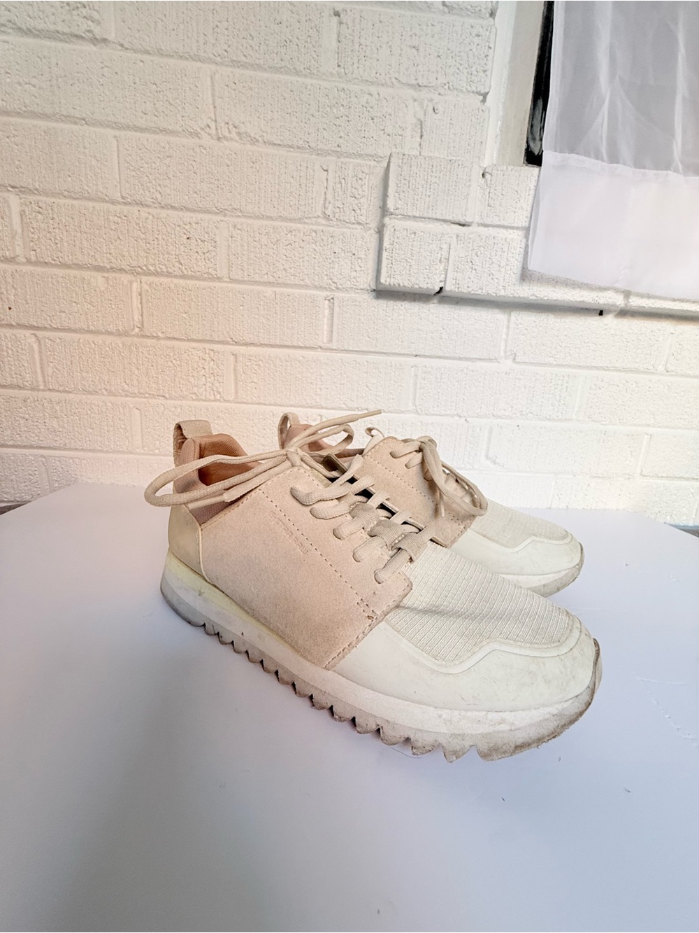G-Star Beige & Cream Platform Sneakers